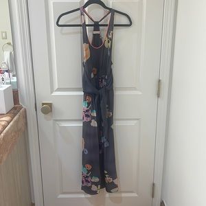 Rebecca Taylor Silk Tie Front Racerback Dress - Size 6